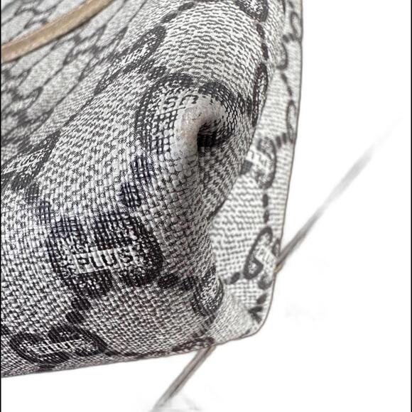 Gucci Vintage 1970's Large Coated PVC Tote Bag in Plus GG Web (GGXX150) - Picture 6 of 16